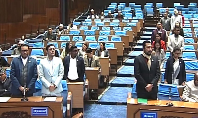 राष्ट्रिय स्वतन्त्र पार्टी (रास्वपा) ले प्रतिनिधिसभाको पहिलो बैठक अबरोध