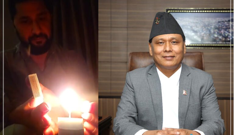 कुलमान घिसिङलाइ पदमुक्त गर्दा रबि लामिछानेको सांकेतिक बिरोध