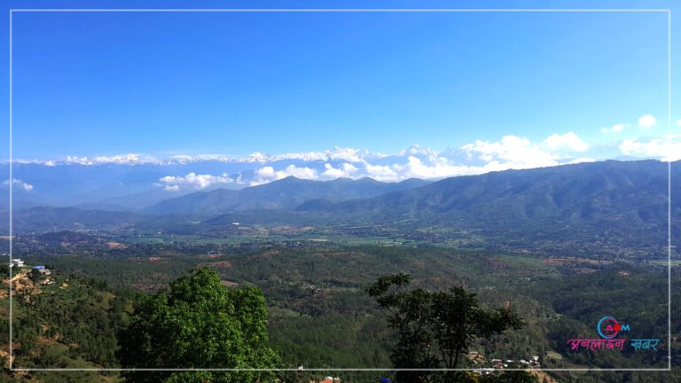 वर्षापछिको पाँचखाल फाँट हुँदै देखिएका हिमालको मनमोहक दृश्य