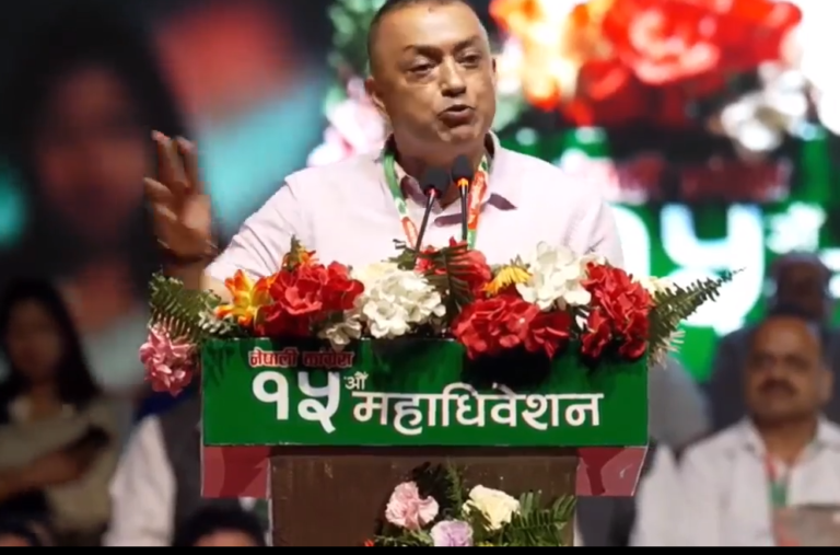 कांग्रेस सभापतिमा गगन थापाको उम्मेदवारी दर्ता